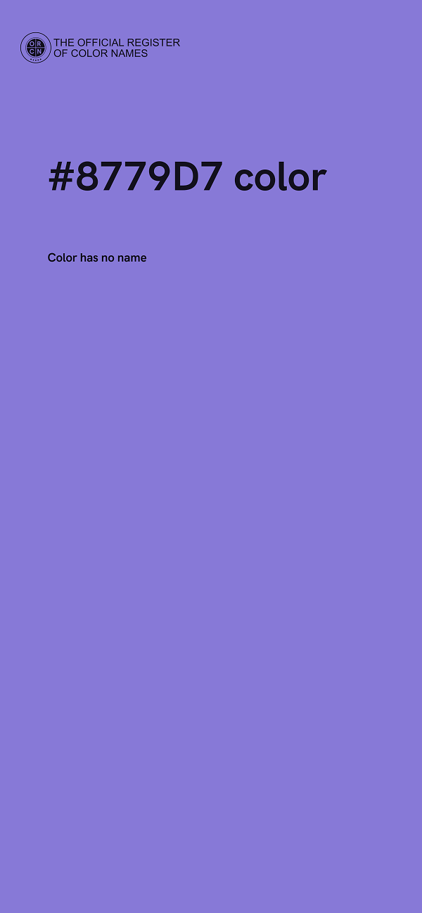 #8779D7 color image
