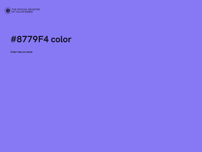 #8779F4 color image