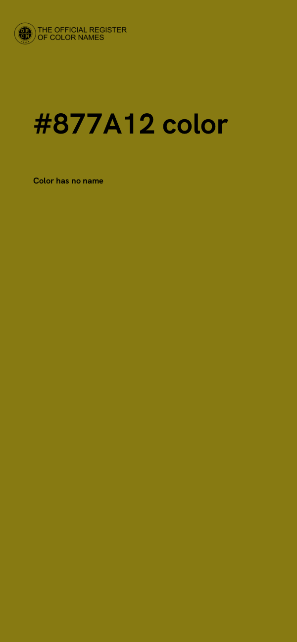 #877A12 color image
