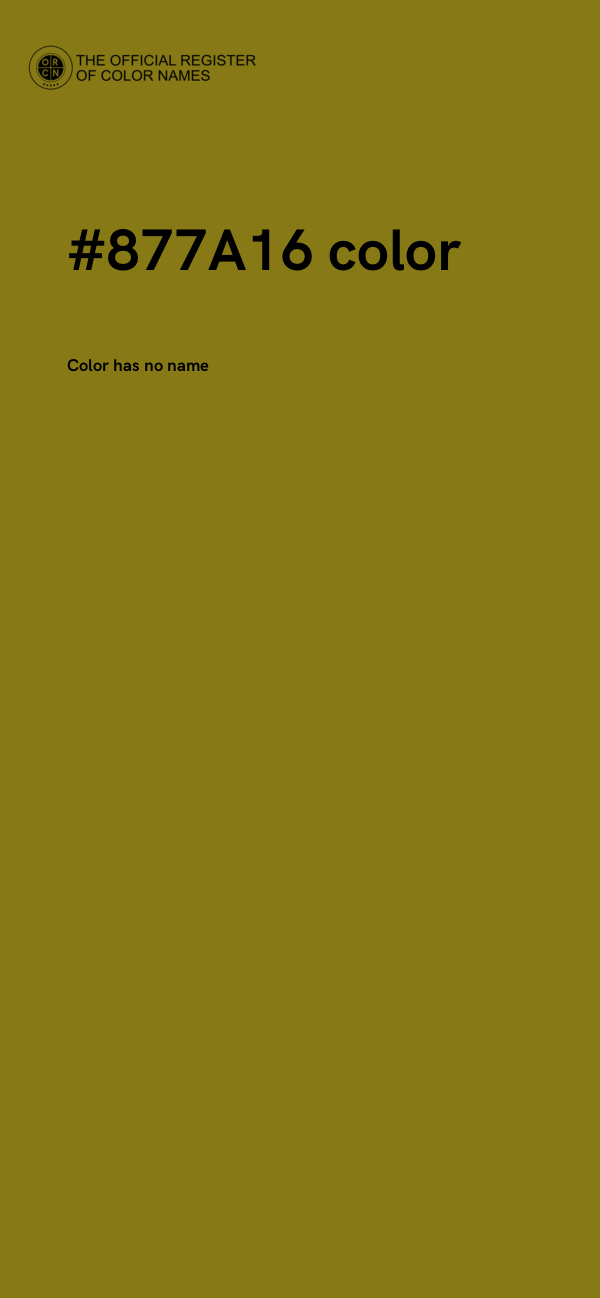 #877A16 color image