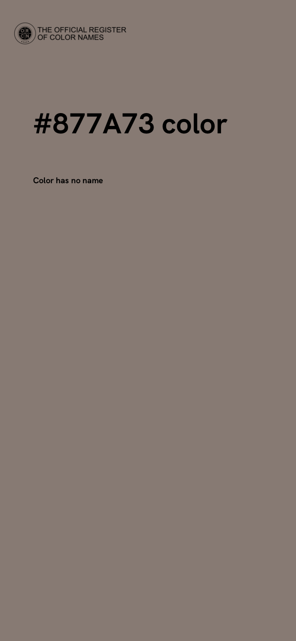#877A73 color image