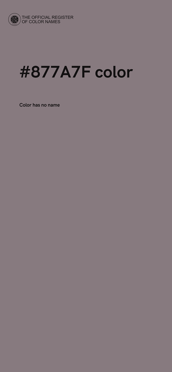 #877A7F color image