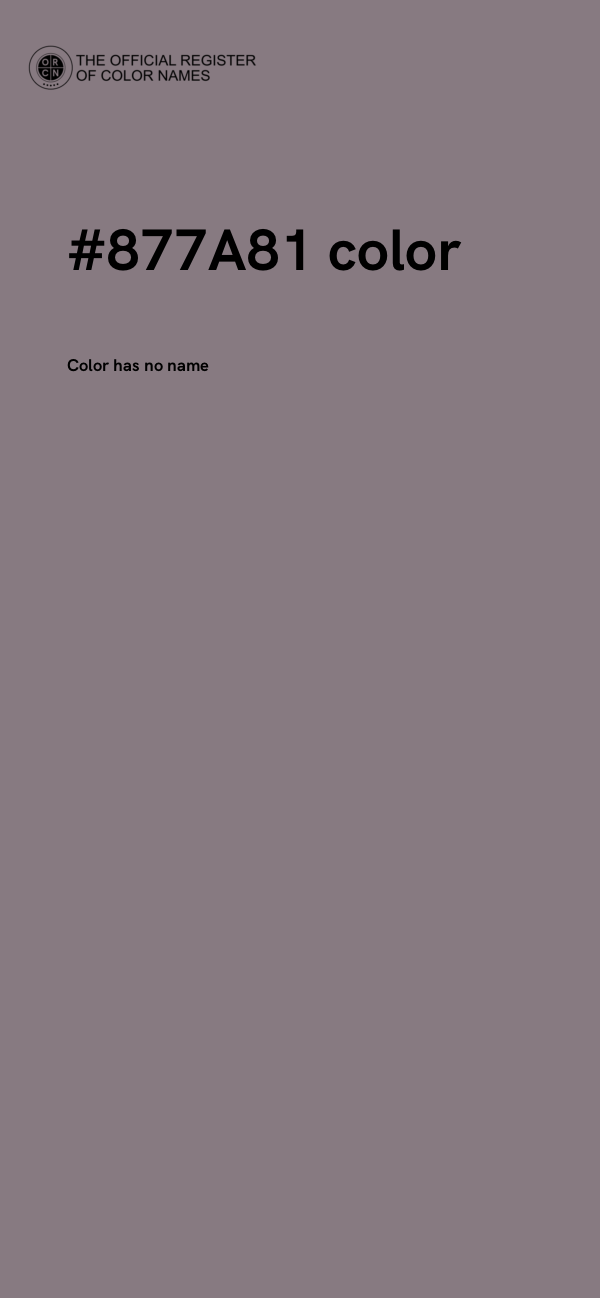 #877A81 color image