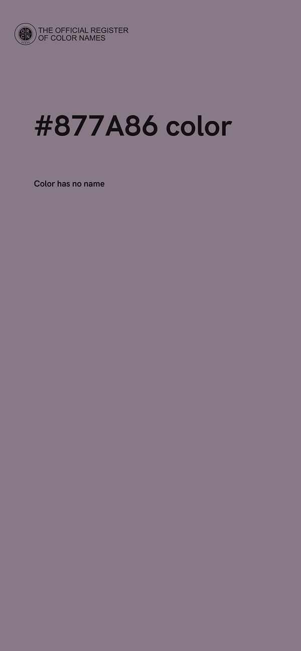 #877A86 color image
