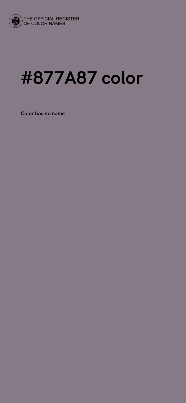 #877A87 color image