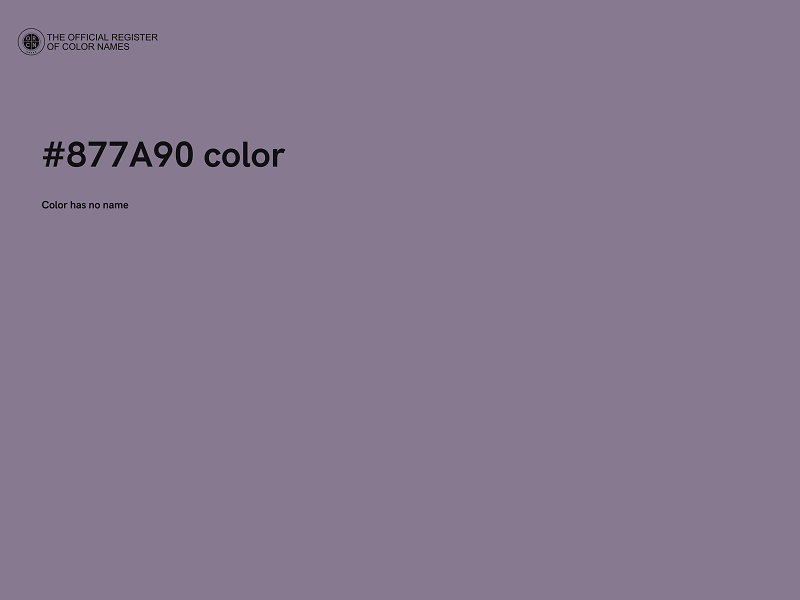 #877A90 color image