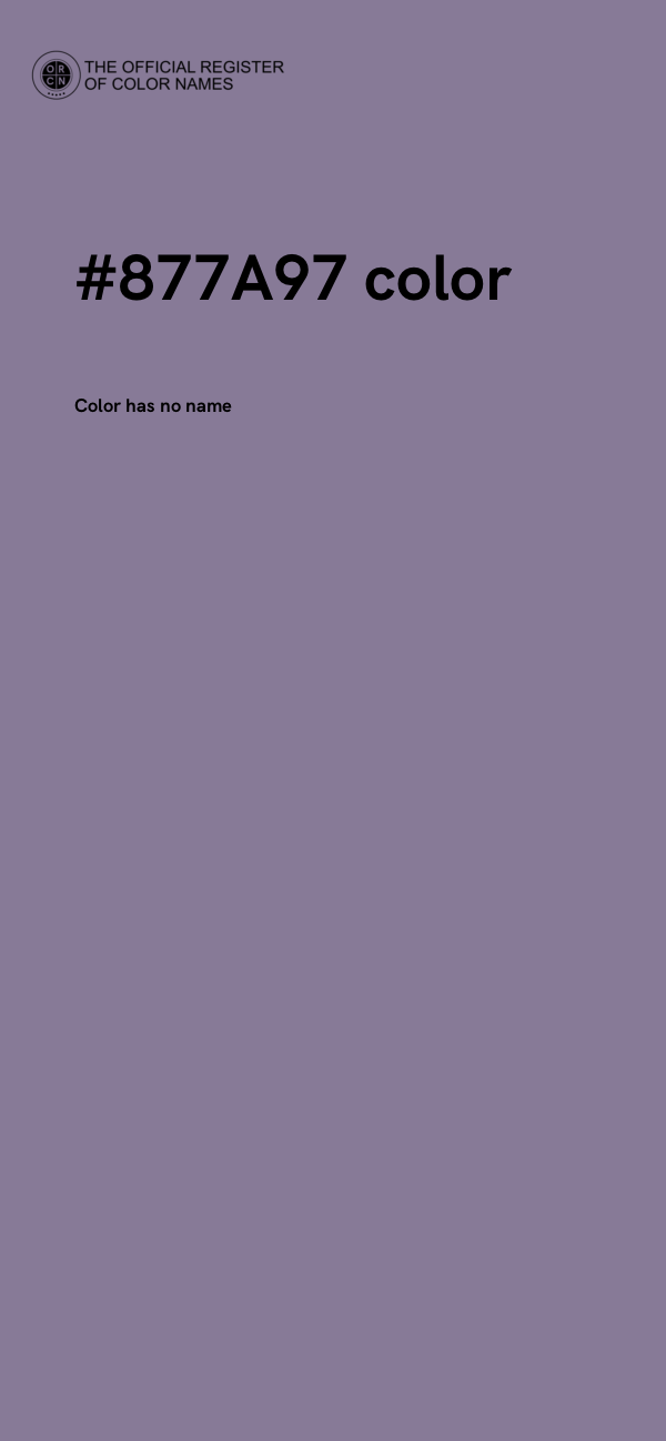 #877A97 color image