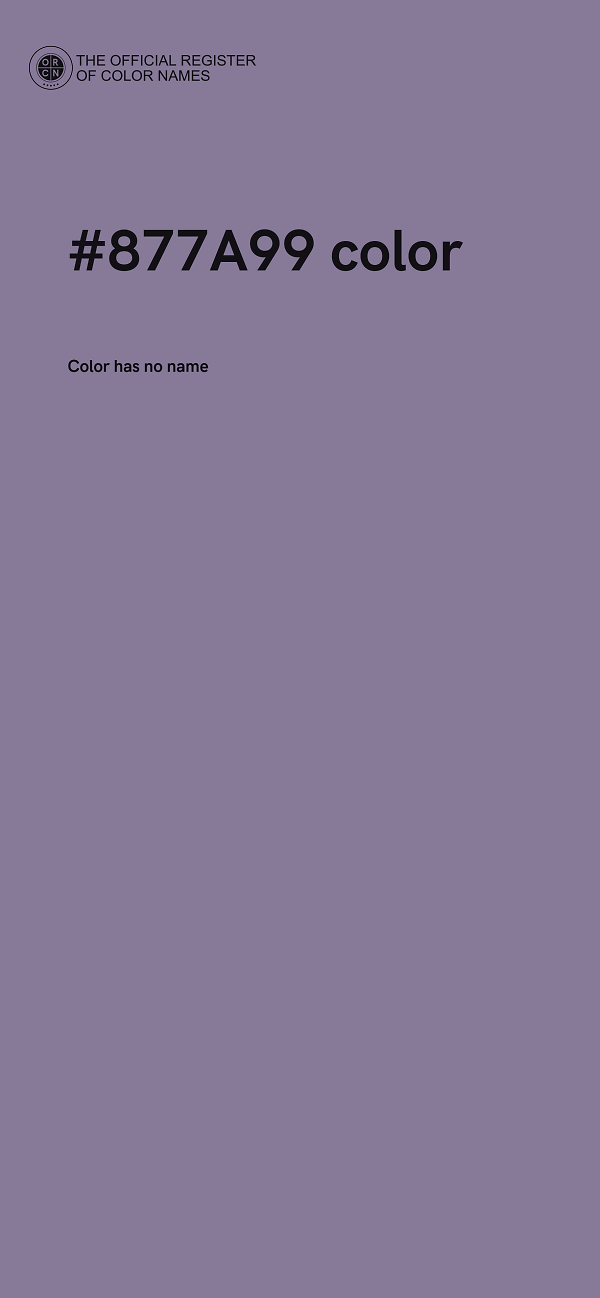 #877A99 color image