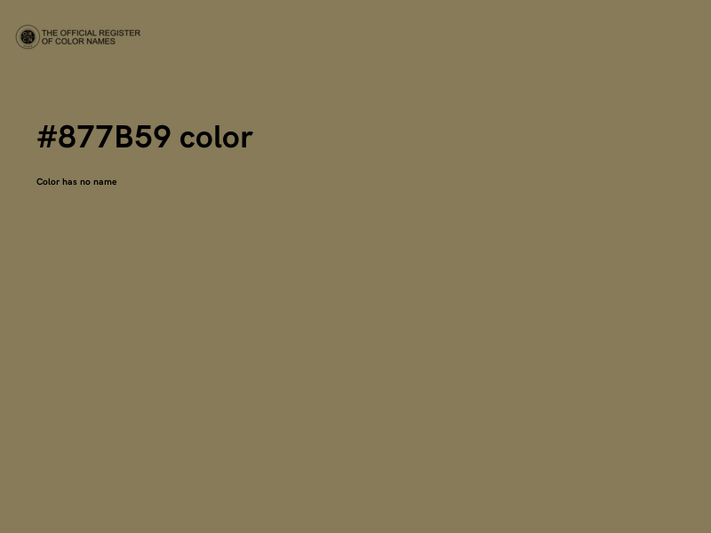 #877B59 color image