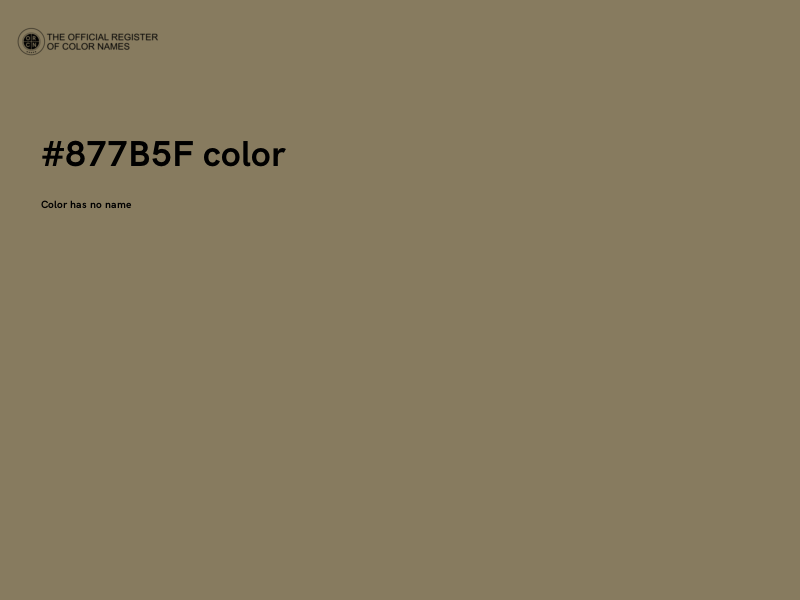 #877B5F color image