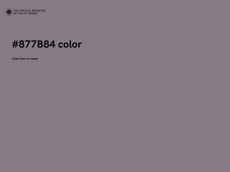 #877B84 color image