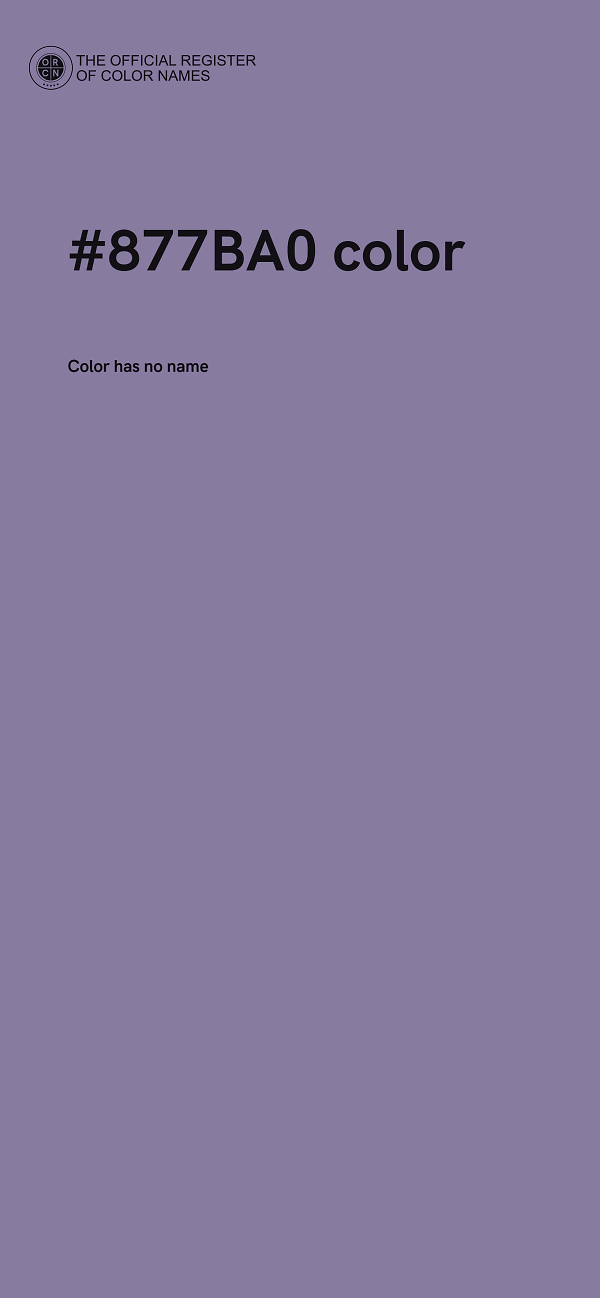 #877BA0 color image