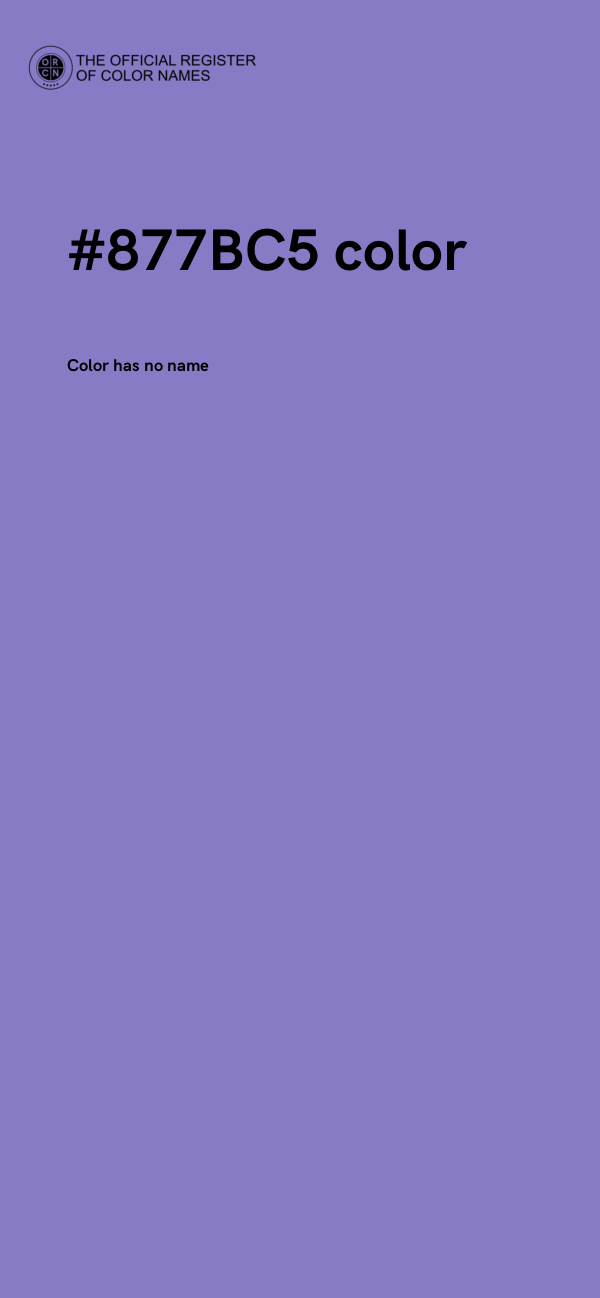 #877BC5 color image