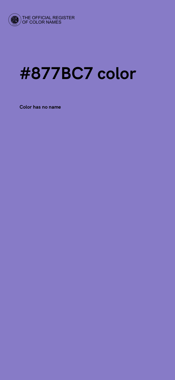 #877BC7 color image