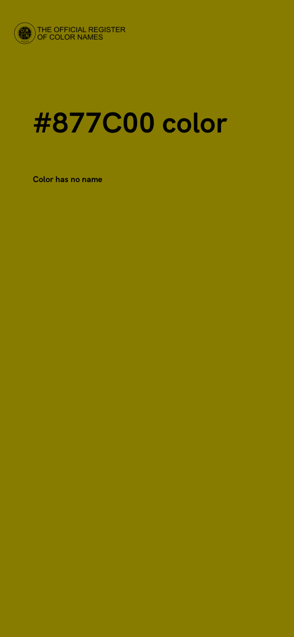 #877C00 color image