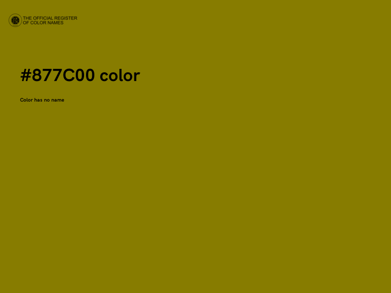 #877C00 color image