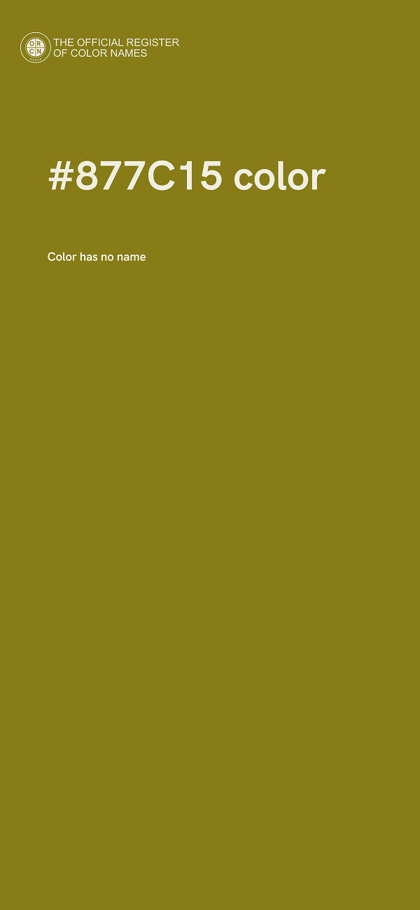 #877C15 color image