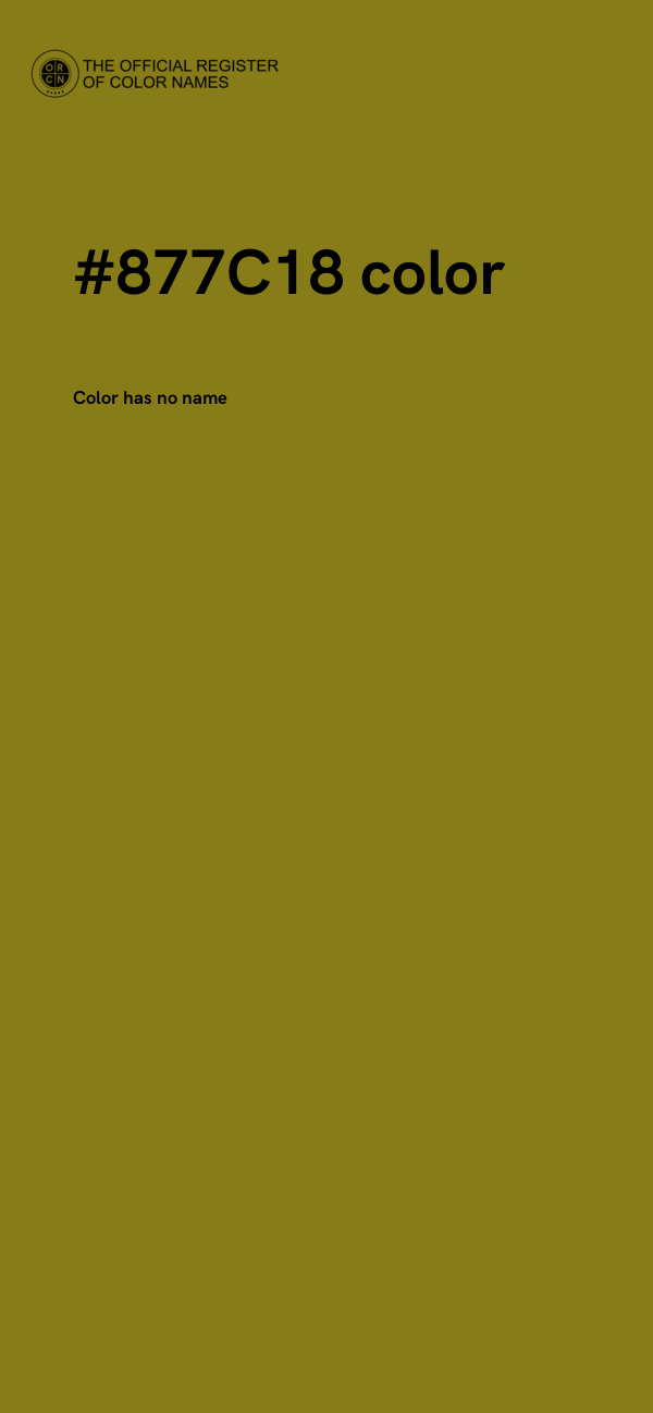 #877C18 color image