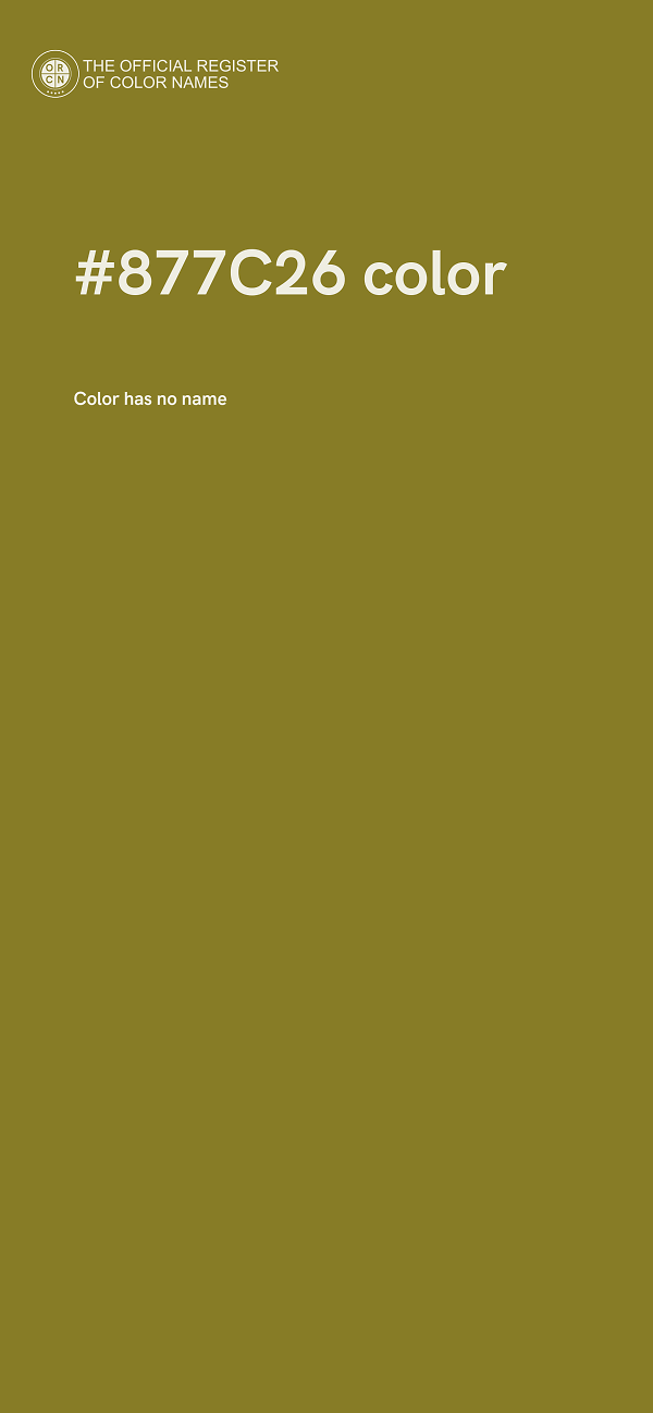 #877C26 color image
