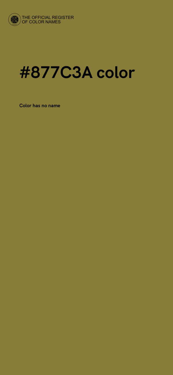 #877C3A color image