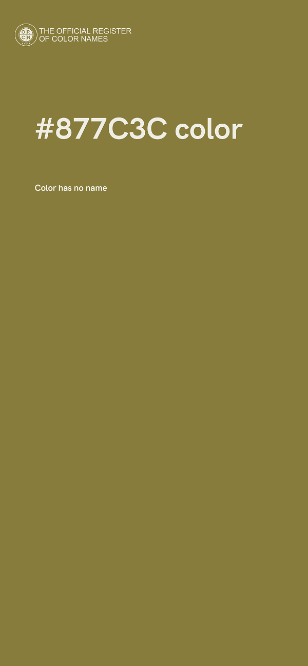 #877C3C color image