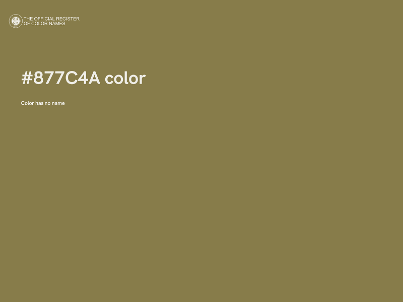 #877C4A color image