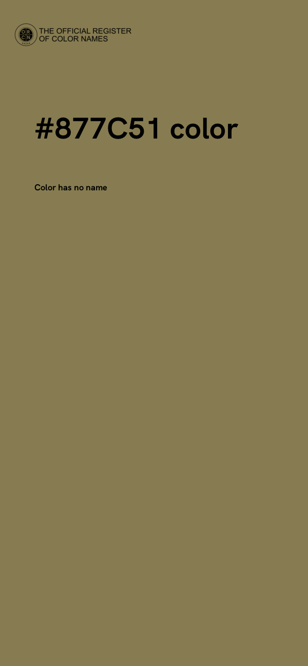 #877C51 color image