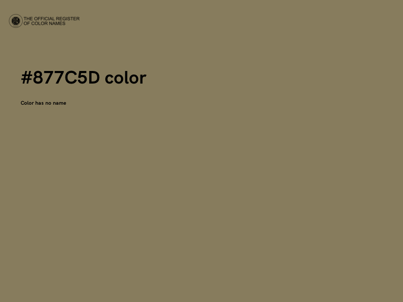 #877C5D color image