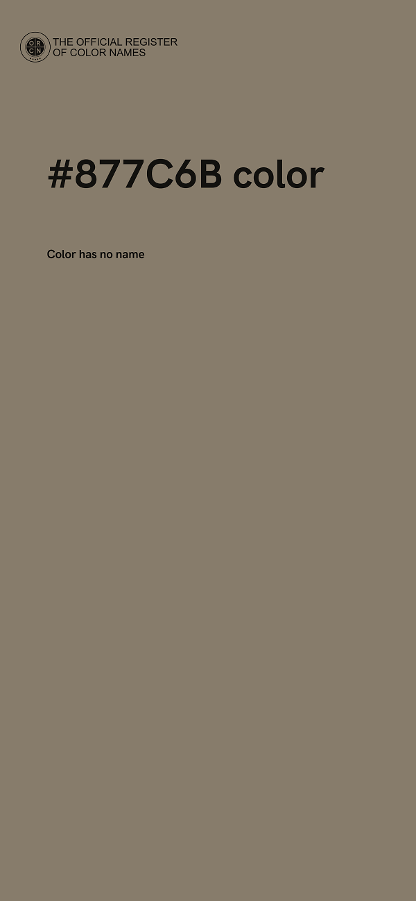 #877C6B color image