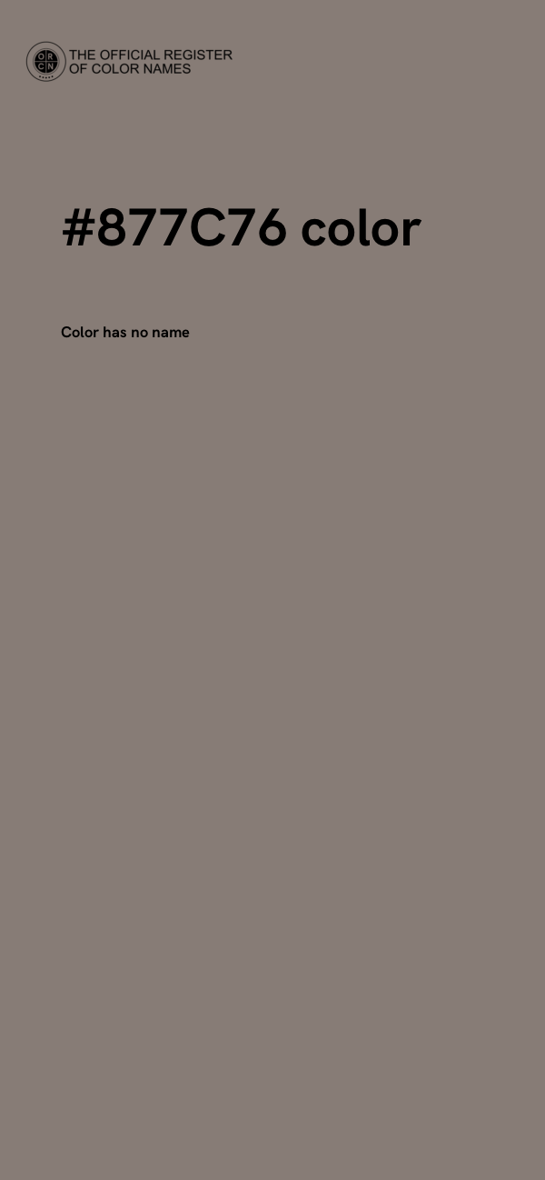 #877C76 color image