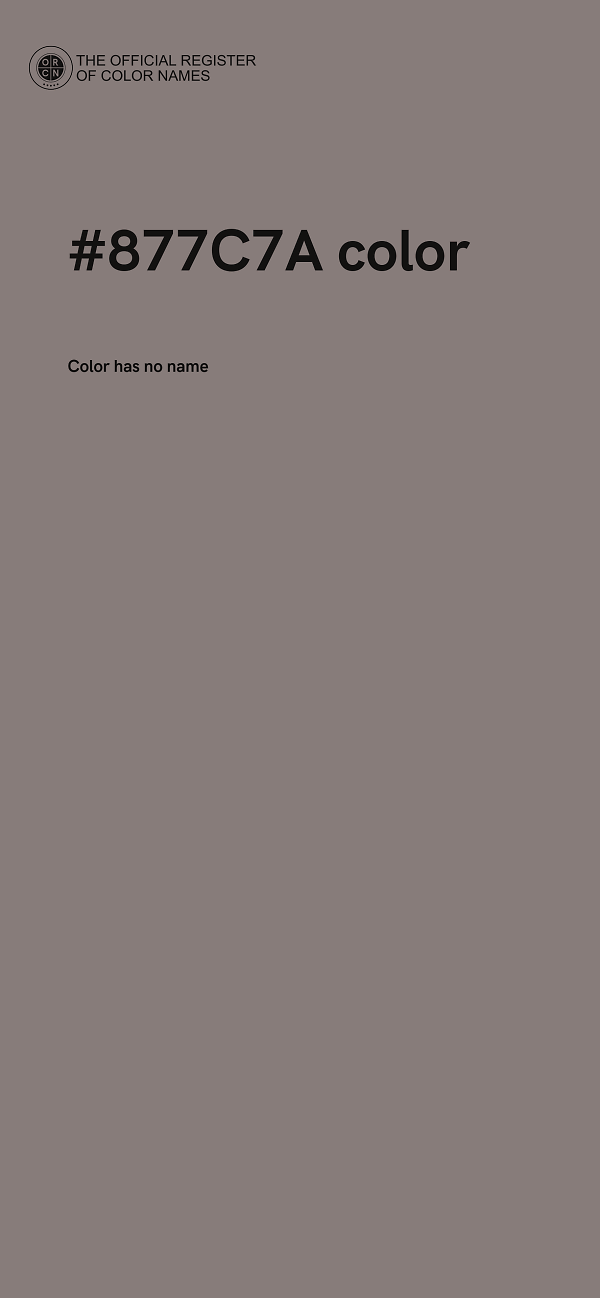 #877C7A color image
