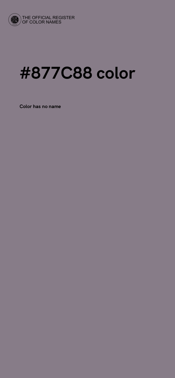 #877C88 color image