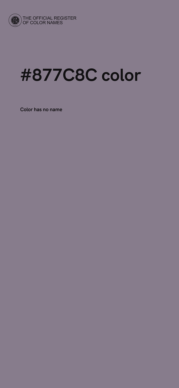 #877C8C color image