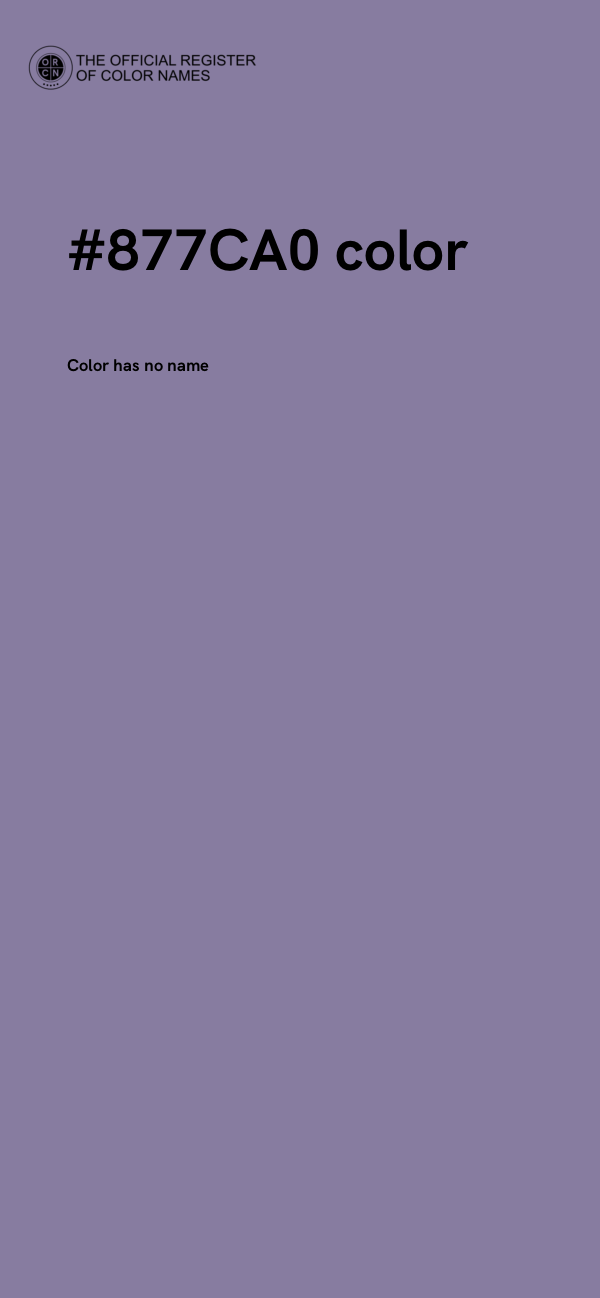 #877CA0 color image