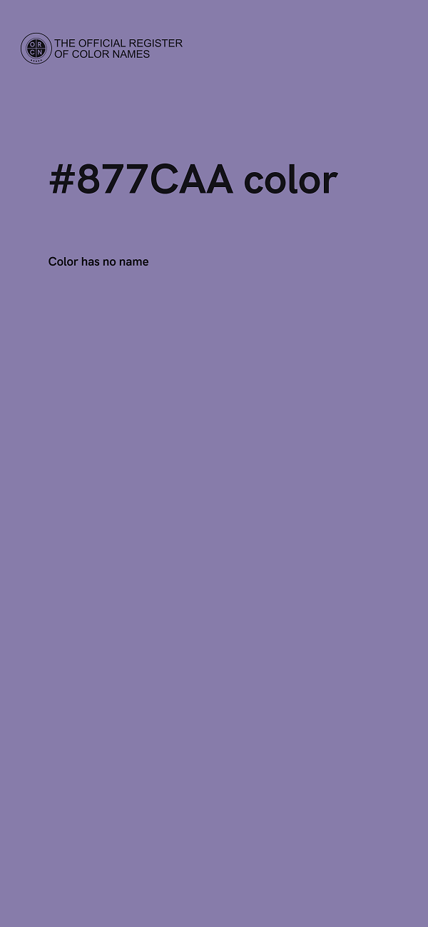 #877CAA color image