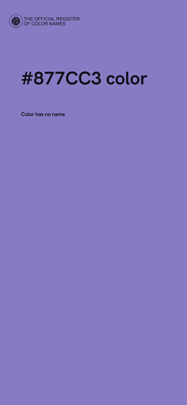 #877CC3 color image