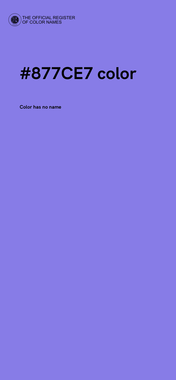 #877CE7 color image
