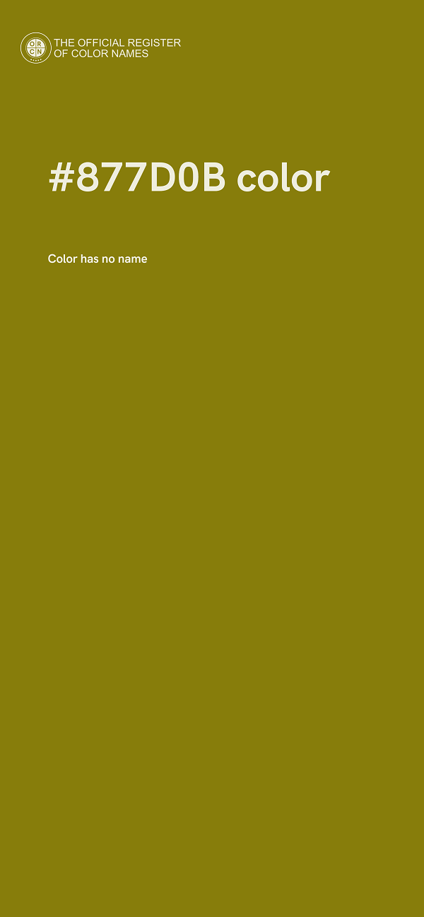 #877D0B color image