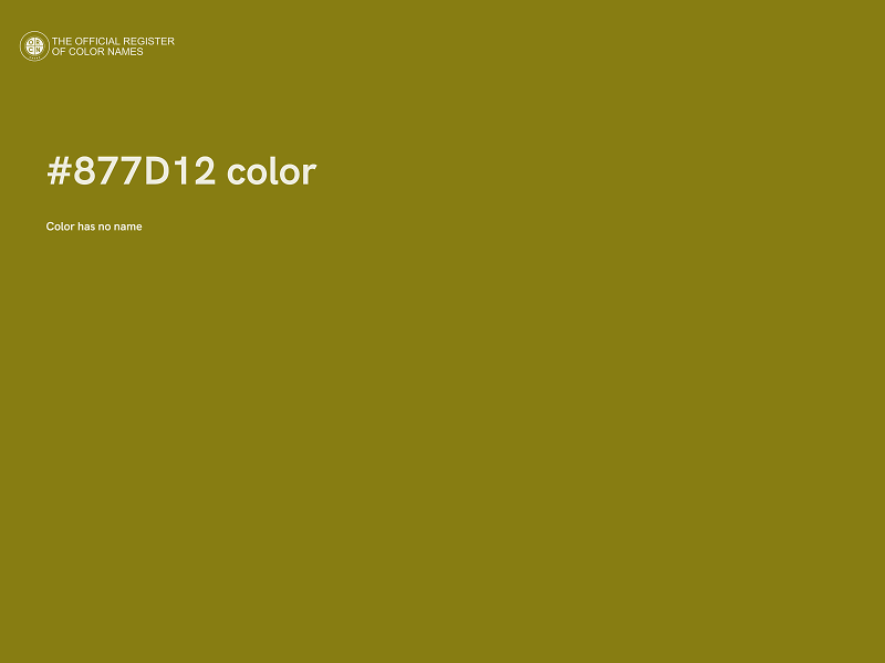#877D12 color image