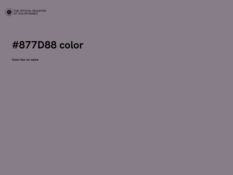 #877D88 color image