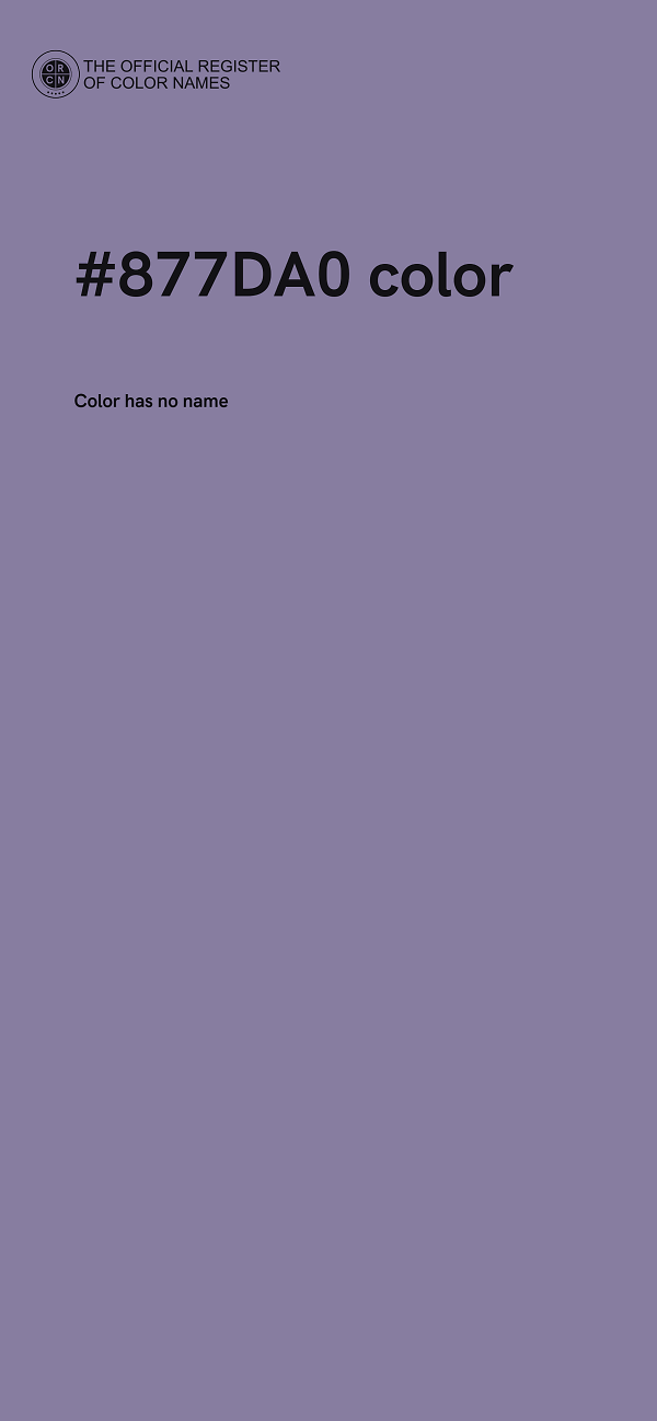 #877DA0 color image
