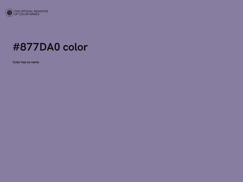#877DA0 color image