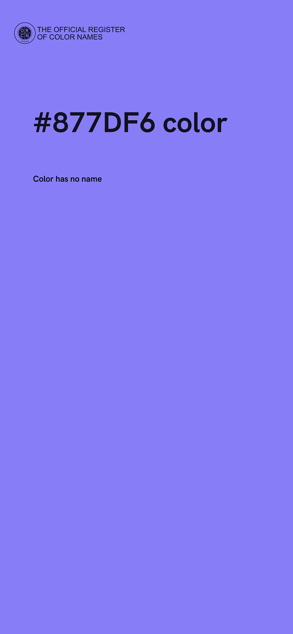 #877DF6 color image