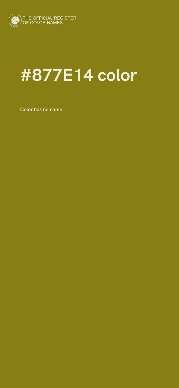 #877E14 color image