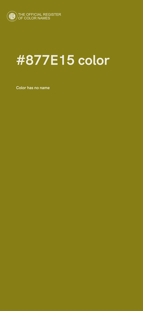 #877E15 color image