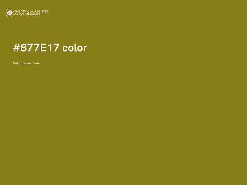#877E17 color image