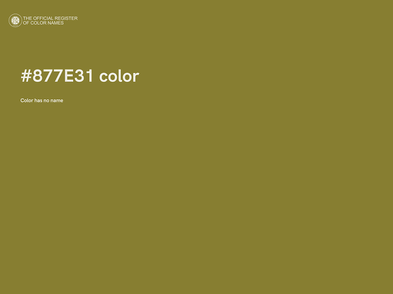 #877E31 color image