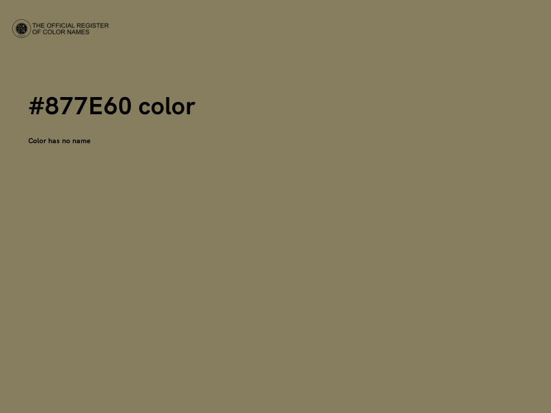 #877E60 color image