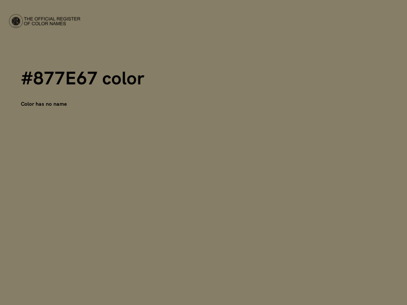 #877E67 color image