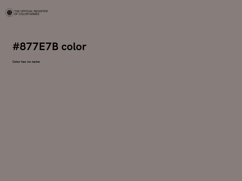 #877E7B color image